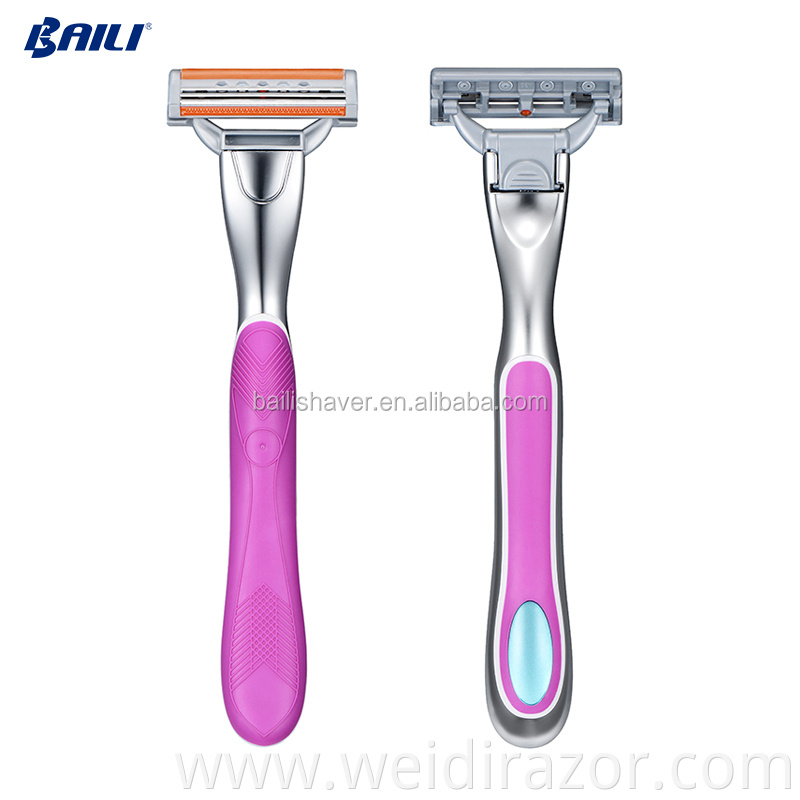 Baili Triple Blade Razor Shaving Blade Razor Safety Razor